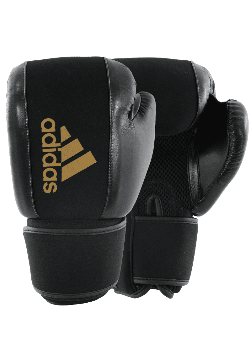 ADIDASUNISEXWASHABLEBOXINGGLOVEADIHBWGO1BLACK GOLD 1