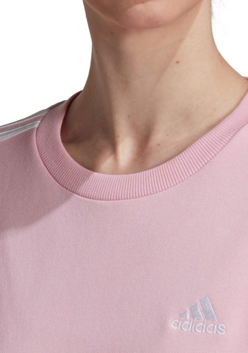 ADIDASWOMENS3SFLEECESWEATSHIRTHM1932SHOPIFY 0001 HM1932 7 APPAREL OnModel DetailView1 transparent