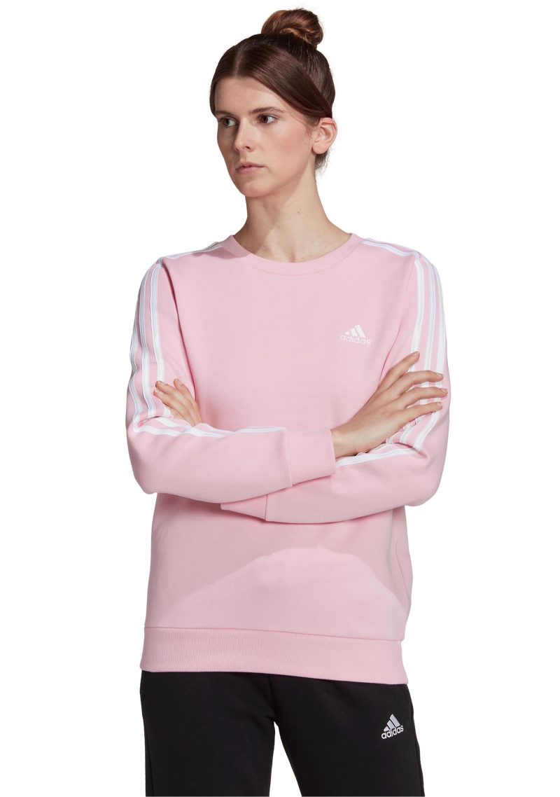 ADIDASWOMENS3SFLEECESWEATSHIRTHM1932SHOPIFY 0004 HM1932 3 APPAREL OnModel StandardView transparent