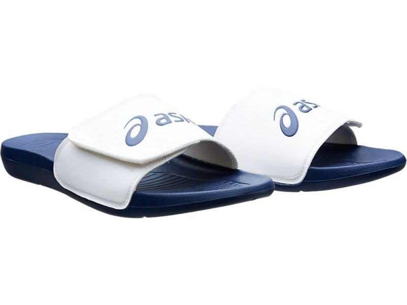 ASICSUNISEXADJUSTABLESLIDESAS002WHITE INDIGO1173A0051002