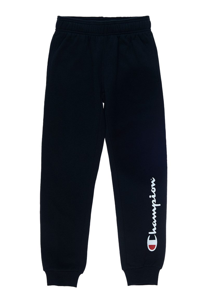 CHAMPIONJUNIORSCRIPTCUFFPANTBLACKKX93N BLK