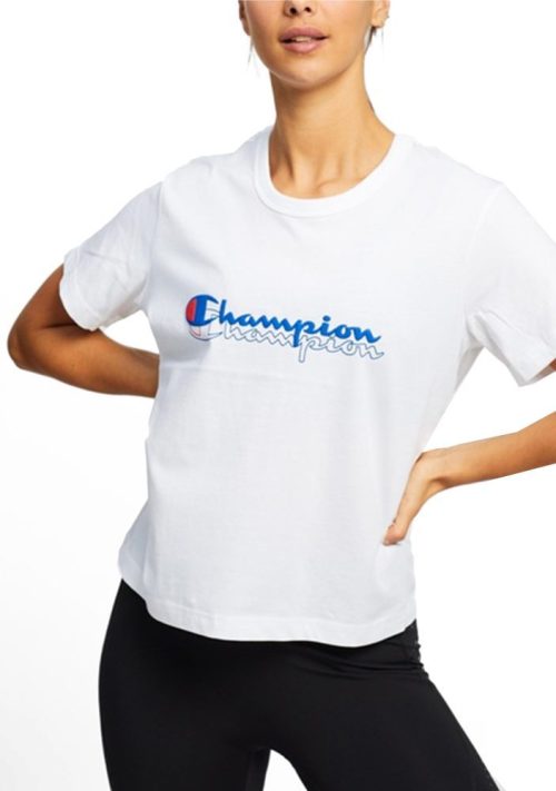 CHAMPIONWOMENSGRAPHICSPORTYCROPTEECVQKNJP2PRINTJWHITE png