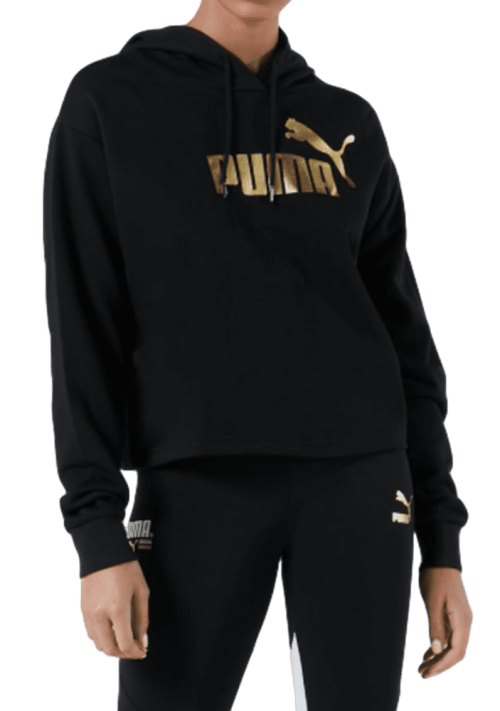 PUMAWOMENSESSCROPPEDMETALLICLOGOHOODIE586892011