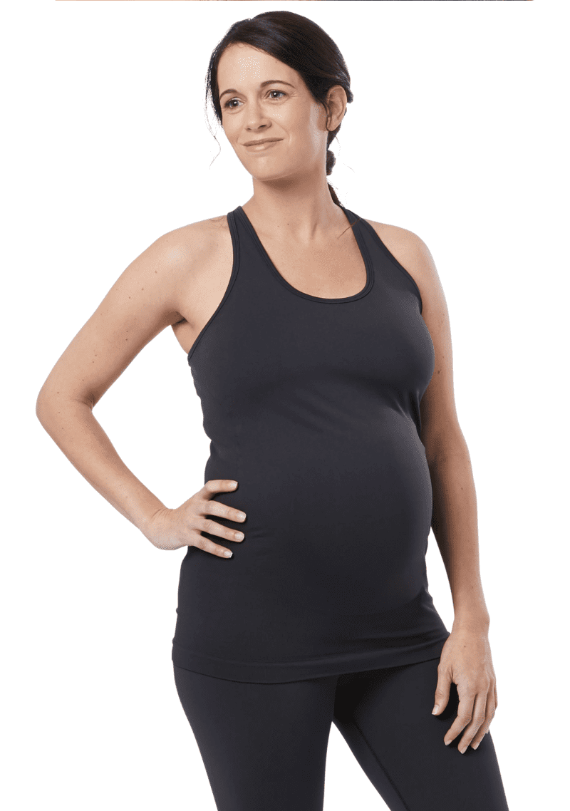 Seamless Maternity Tank Top Black EB8122 EB8122 01 standard