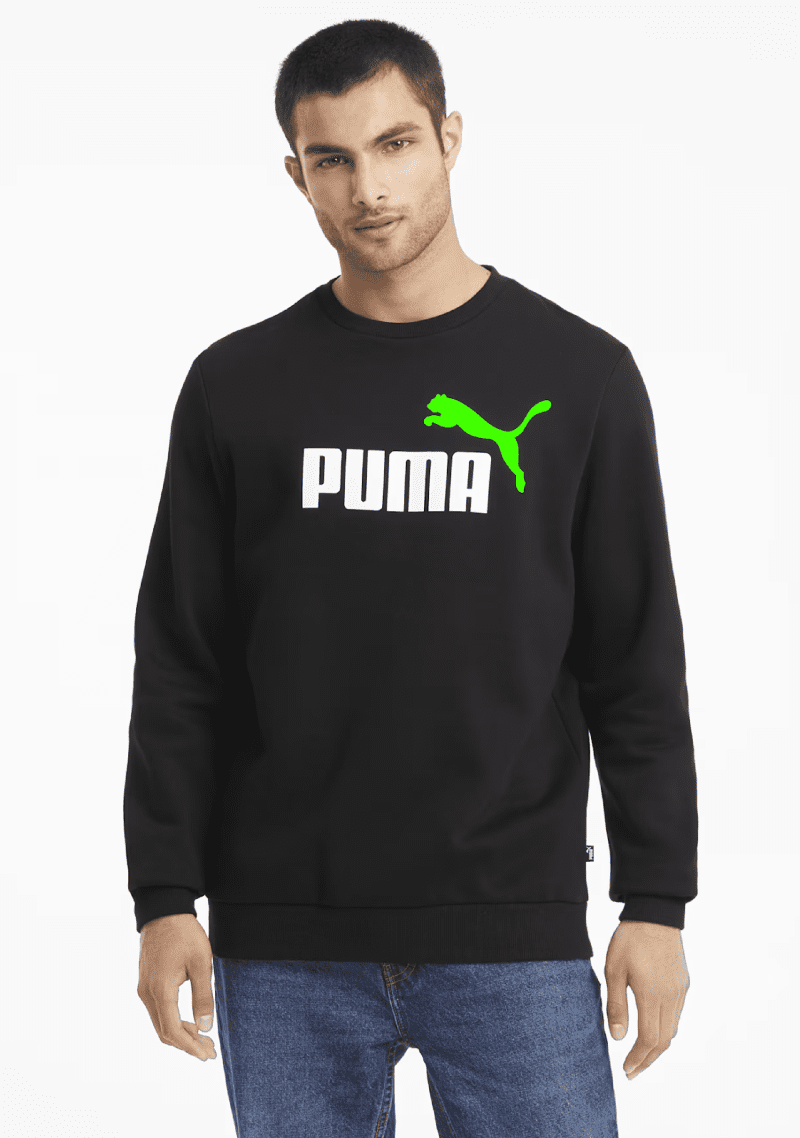 shopifyPumaMensESS 2ColourLogoCrewBlack Green58676351